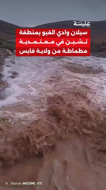 سيلان وادي القبو بمنطقة تشين في معتمدية مطماطة من ولاية قابس