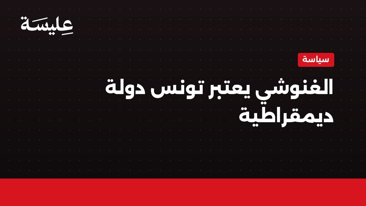الغنوشي يعتبر تونس دولة ديمقراطية