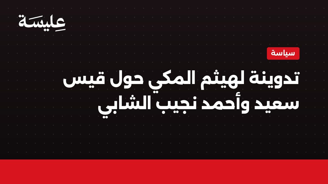 تدوينة لهيثم المكي حول قيس سعيد وأحمد نجيب الشابي