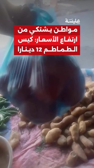 مواطن يشتكي من ارتفاع الأسعار: كيس الطماطم 12 دينارا
